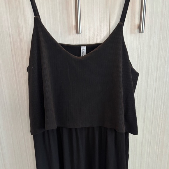 Zenana Black Spaghetti Strap Sleeveless Maxi Dress Size 1X - Picture 5 of 13